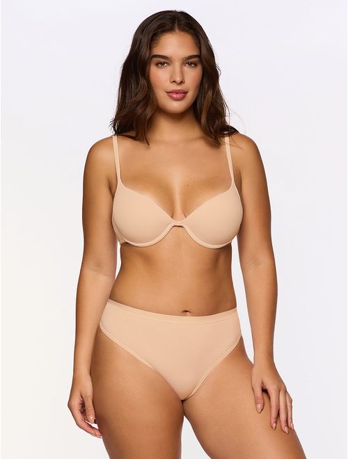Sutiã Push Up + Calcinha Cavada Básico Todo Dia