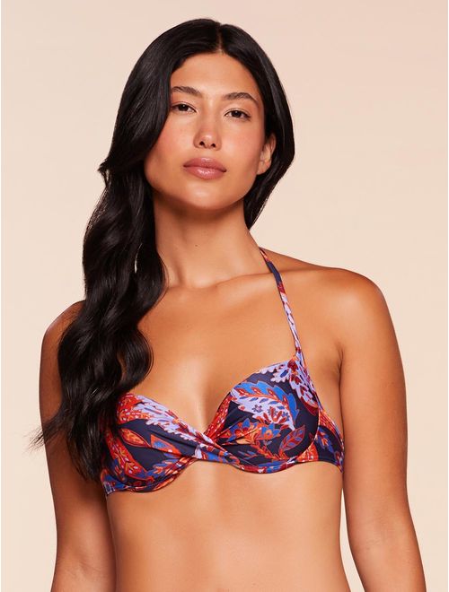 Top Meia Taça Estampado Íris