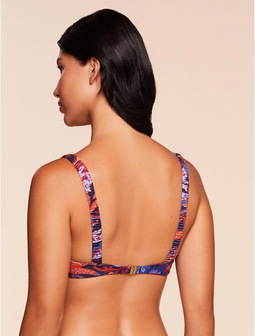 Top Meia Taça Estampado Íris