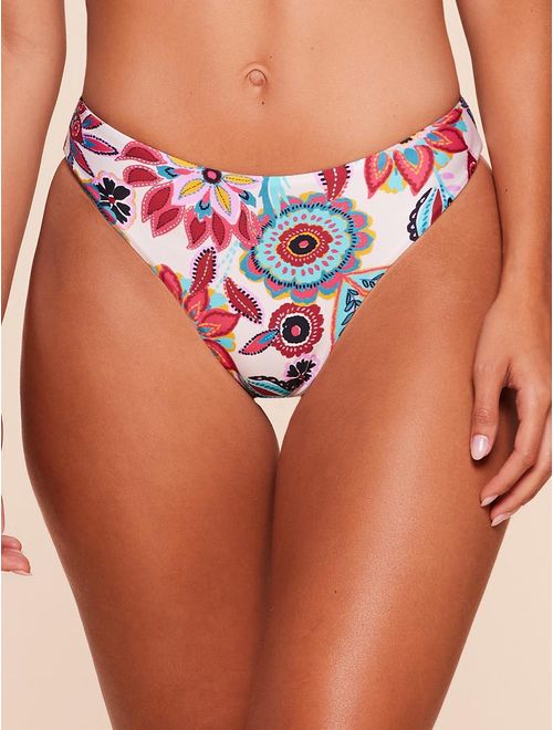 Tanga Lateral Média Estampada Lírio
