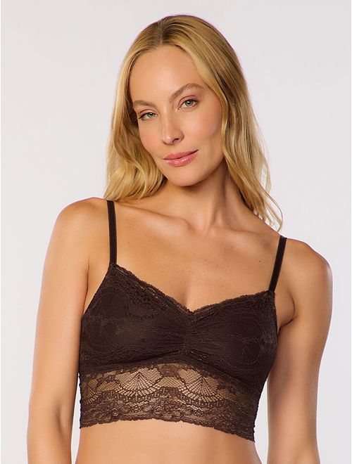 Top Leve Com Bojo Removível Renda Essencial