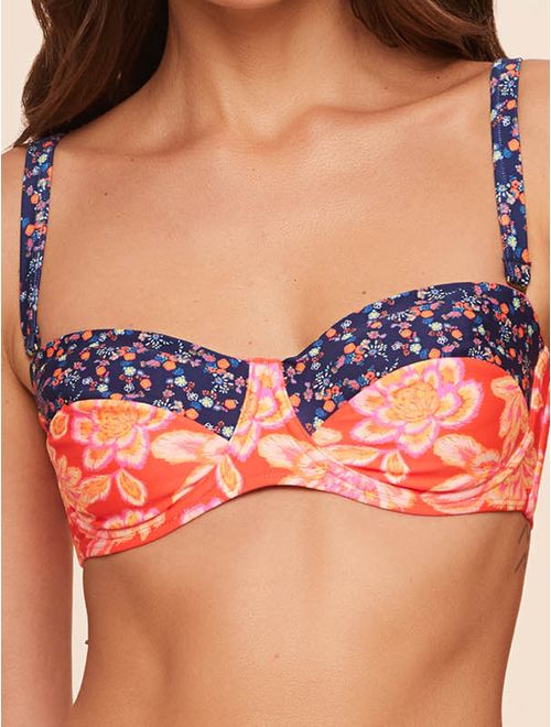 Top Meia Taça Estampado Sunshine