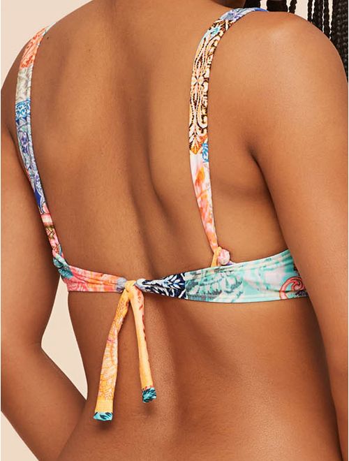 Top Meia Taça Estampado Boho Chic