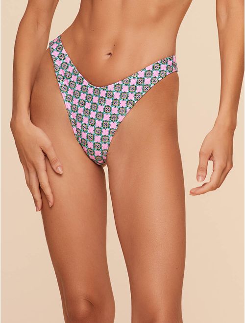 Tanga Asa Delta Estampada Vintage