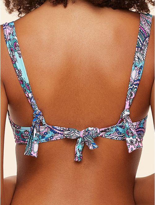 Top Meia Taça Estampado Joy