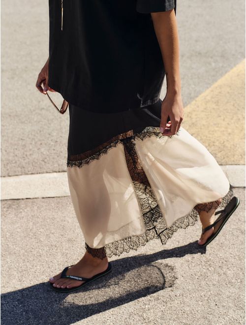 Saia Midi em Cetim Street