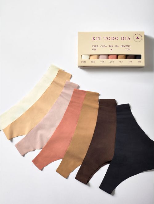 Kit Todo Dia 7 Calcinhas Biquíni