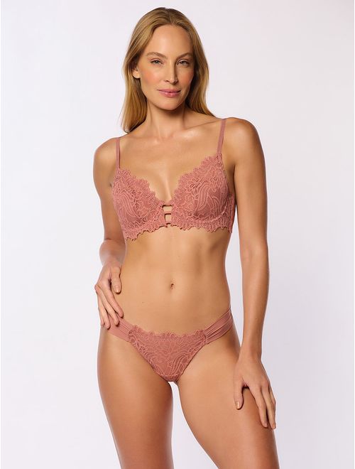 Sutiã Manta Com Aro + Calcinha Biquíni Fio Lateral Dupla Aurora